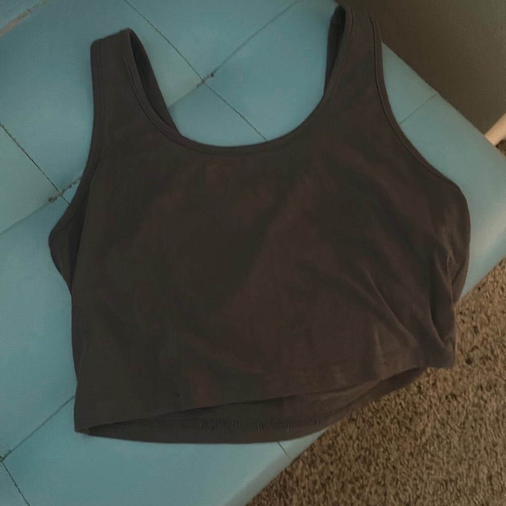 Small purple cropped tank top.
